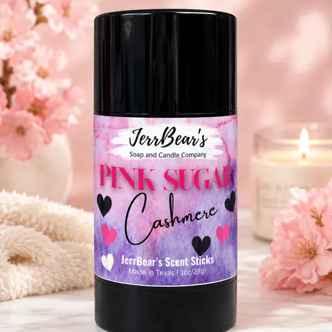 JERRBEAR'S Solid Perfume Scent Stick - Black Friday Deal, Aluminum-Free, Beeswax & Coconut-Almond Oil Blend, Longwear, 1oz On-The-Go Pocket-Ready Single Tube, Youth-Focused Beauty & Personal Care Fragrance