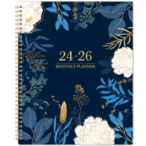 2024-2026 Monthly Planner - Jul 2024 - Jun 2026, 2 Year Monthly Planner/Calendar 2024-2026, Academic Planner, 11" x 9", 24 Monthly Planner, Tabs, Back Pocket, Holidays, Twin-Wire Binding, Note Pages