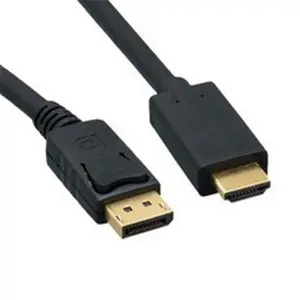 CableWholesale 10H1-64110 10 ft. DisplayPort to HDMI Cable - DisplayPort Male to HDMI Male, Black