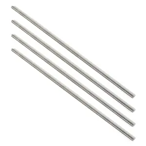 Stainless Steel Fully Threaded Rod, 1/4" -20 Thread Size, 12" Length, Right Hand Threads, 4 count