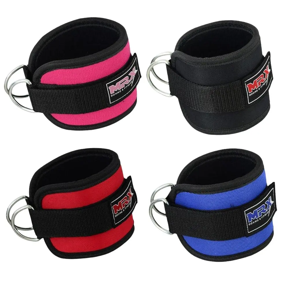 MRX BOXING & FITNESS Heavy-Duty Padded Straps for Adults - Attachable Cuffs, Standard Size 12x4 in Unisex Design, Comfortable Fit for Gym Cable Machines, Weight Training, Form Improvement & Injury Prevention