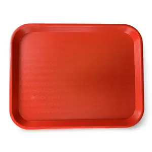 School Cafeteria Tray, Red, Full Size High Quality, 18 x 14