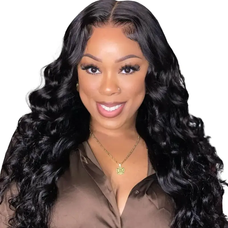 UNice Human Hair Wig for Women - Glueless 7x5 HD Lace Closure, Pre-Cut, Pre-Plucked Hairline, Knotless, Beginner-Friendly Body Wave Wig, Wigs For Women