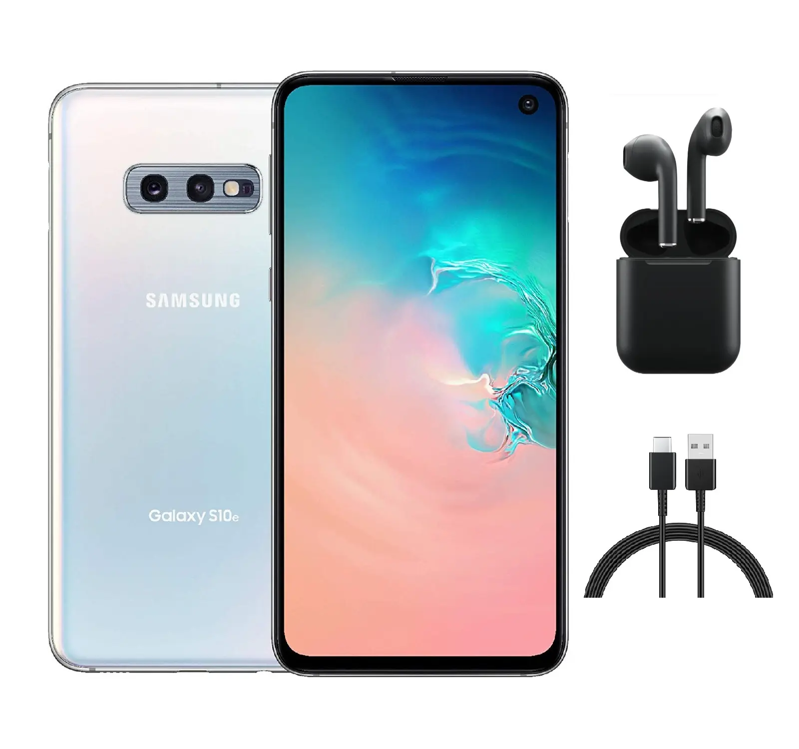 Refurbished Samsung Galaxy S10e G970U (Fully Unlocked) Good Condition with Wireless Earbuds & 1 Year Warranty