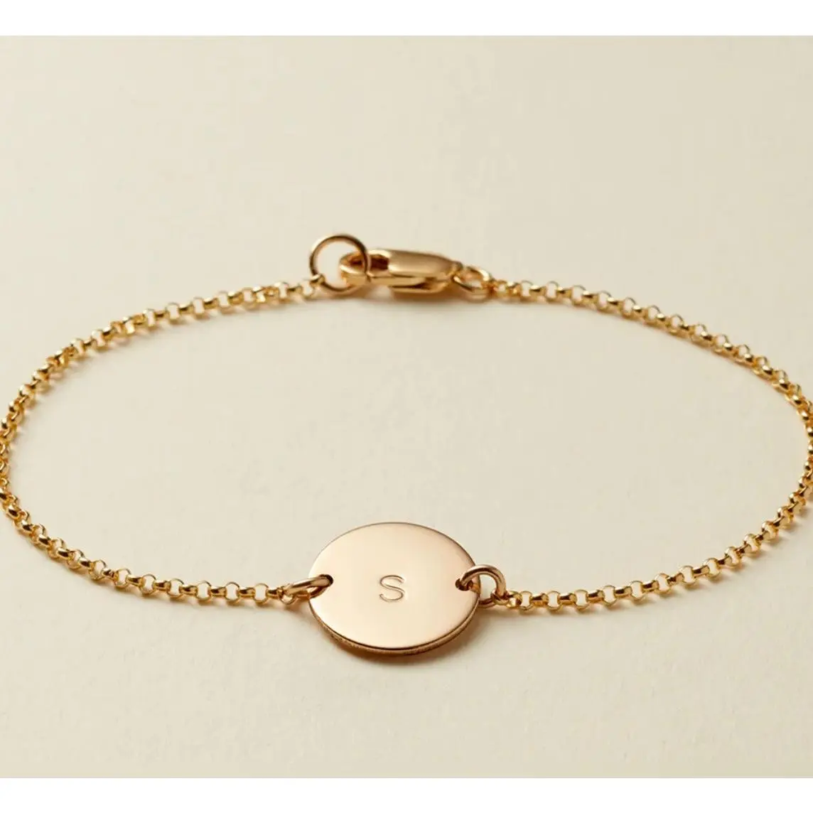 DISC BRACELET SUNNY - GOLD FILLED - MADE BY MARY