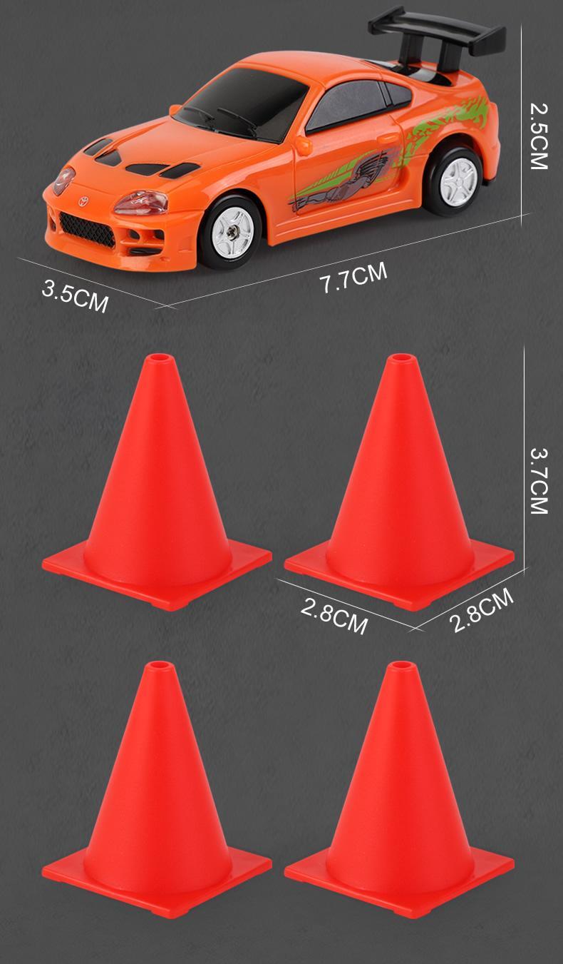 PlayGenie 1/64 RC Drift Car JDM Toyota AE86, GT86 & Supra MK4 Officially Licensed, Mini Drift Car with Detachable Body, LED Lights, Dual-Speed Mode, USB Rechargeable – Perfect Gift for Kids & Collectors