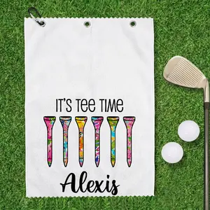 Golf Towel, Personalized Golf Towel, Golf Gift, Golf, Personalized Towel, Sports Towel, Golf Accessories For Bag,Microfiber Golf Towel, Golf Gifts, Women'S Golf Towel