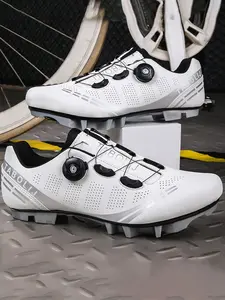 Unisex Mountain Bike Shoes, Quick-Release Buckle, Breathable Pores, Lightweight & Durable, Ideal for All Terrains, Perfect for Cycling Enthusiasts