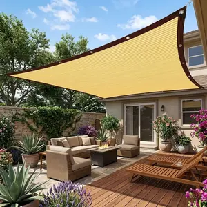 Reinforced Sun Shade Canopy, Light Luxury Patio Sunshade Net, Privacy Protection & Super Easy Installation, High-Density Anti-Aging, Multi-Scene Family Essential - Outdoor, Camping, Patio, Greenhouse, Balcony, Gazebo, Fence, Garden, Lightweight Canopy