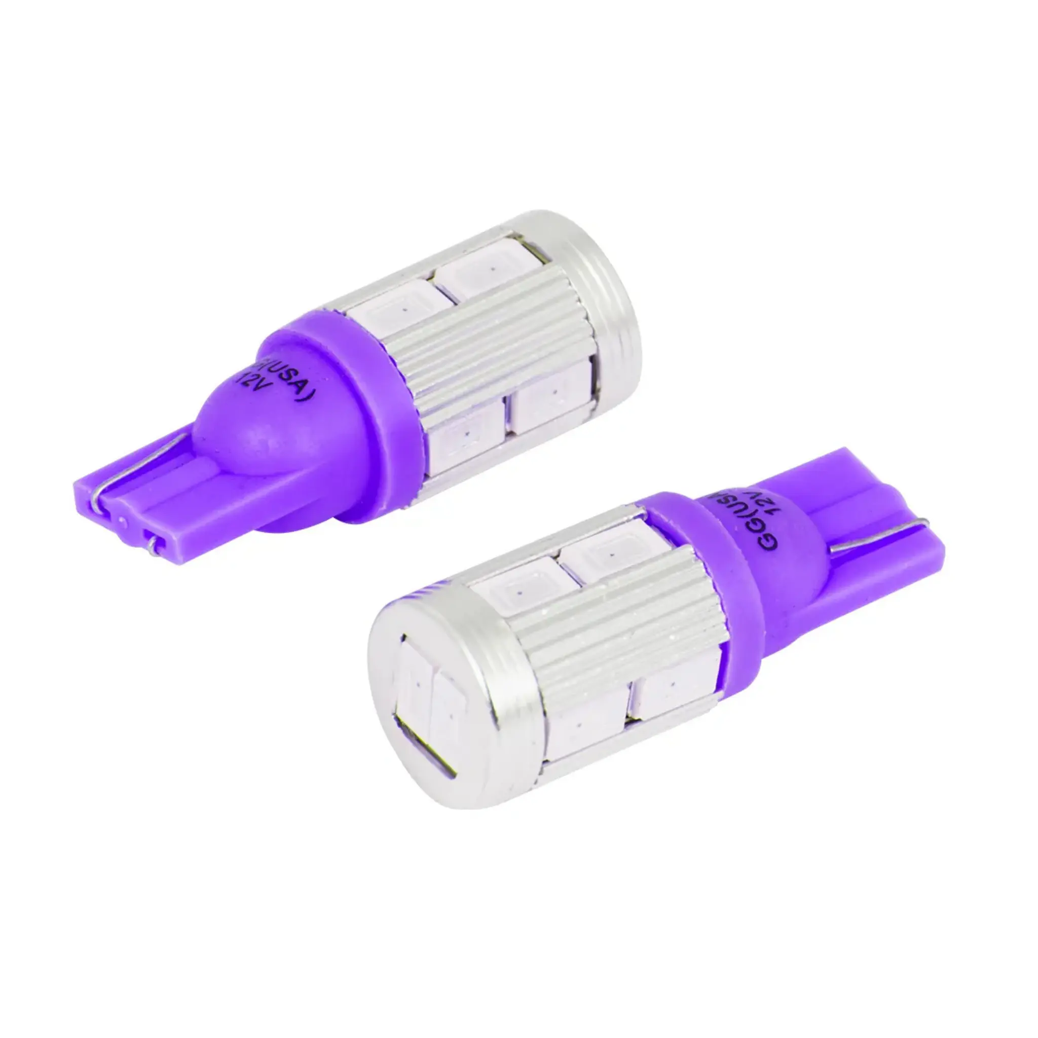 Grand General #194/168 12V Tower Style Bright LED Light Bulbs - 10 High Output LEDs, Aluminum Heat Sinks, Powerful Illumination, Direct Replacement Pair, Super Bright LED Performance