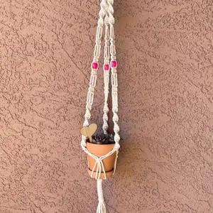 Macramé plant holder set-Handmade