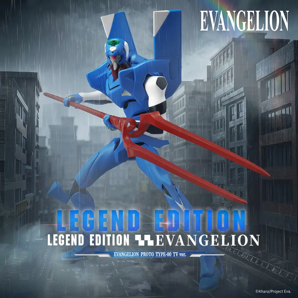MINISO EVANGELION Legend Edition TV Version Unit-00 (Modified) Building Block Figure, Anime Mecha Collectible Model Kit, Display Toy, Gift for EVANGELION Fans