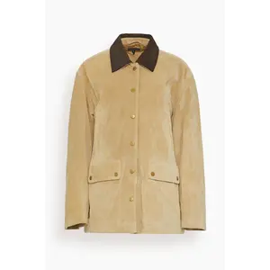 Cassidy Suede Jacket in Tan