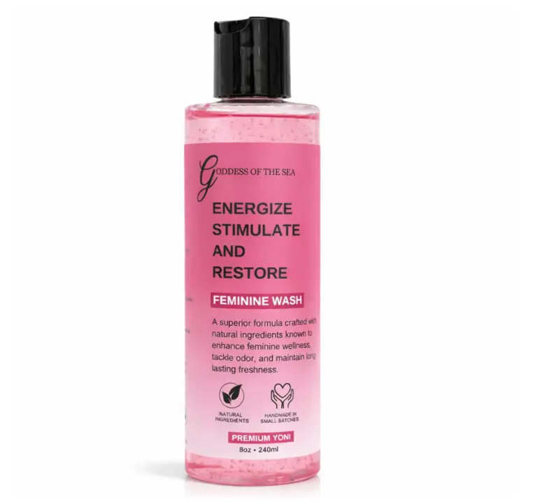Premium Yoni Feminine Wash – pH Balance Minty Feminine Wash – Natural Ingredients Feminine Care Daily Wash Great for Odor, Discharge, Dryness, BV – 8oz Bottle