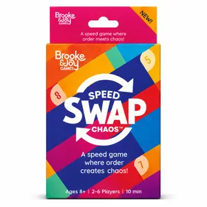 Brooke & Joy Games - Speed Swap Chaos - A Card Game Where Order Creates Chaos! Fast, Fun Family Card Game for Kids, Teens & Adults, Easy to Learn, Perfect for Game Night & Travel, 10-Minute Party Game, Ages 8+