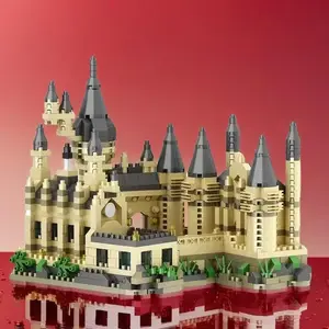 Creative Magic Castle Building Blocks Set, 1563pcs/set Durable ABS Material Toy, Multi-Color Design Toy Toyset, Ideal for Home & Office Decoration