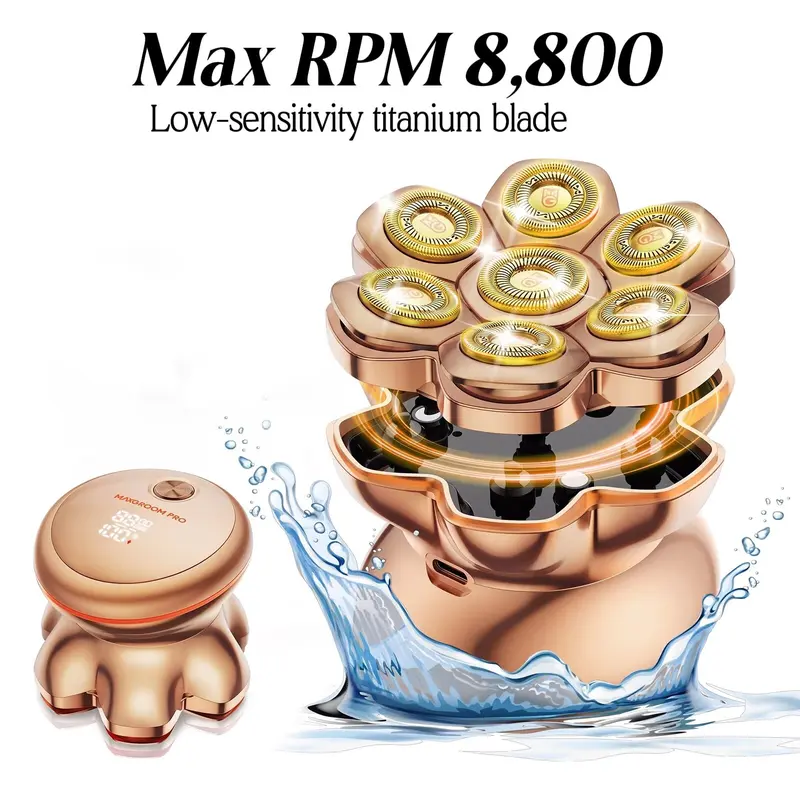 MAXGROOM Replacement Blade (Single Item) - 7D 360-Degree Waterproof Shaving Accessory, Applicable to MAXGROOM Bald Head Shavers, Hair Trimmers & Clippers, Ideal for Home Haircuts, No Batteries Included