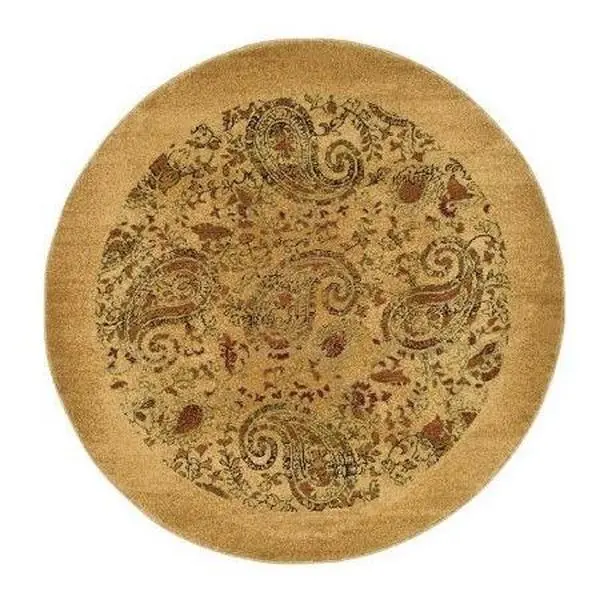 Lyndhurst 8' x 8' Paisley Life Power Loomed Round Rug