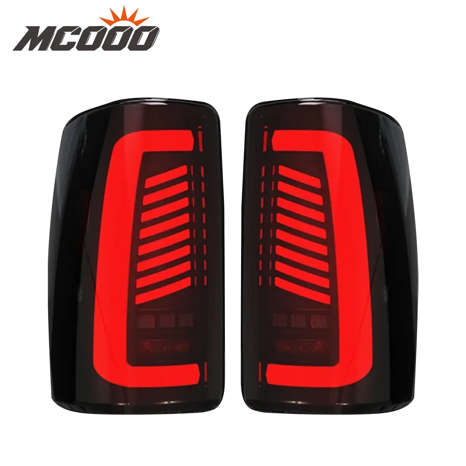 Sequential LED Tail Lights for 2000-2006 Chevy Suburban 1500/2500, Tahoe, GMC Yukon, Yukon XL 1500/2500 - Smoked Lens, Street Legal, Plug & Play, Start-Up Animation, Dynamic Turn Signal, LED Lights for Truck, Rear Taillights