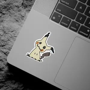 Mimikyu Sticker | Fan art | Cute Foodie Sticker | Laptop sticker | Vinyl waterproof sticker | Gift for Game lovers