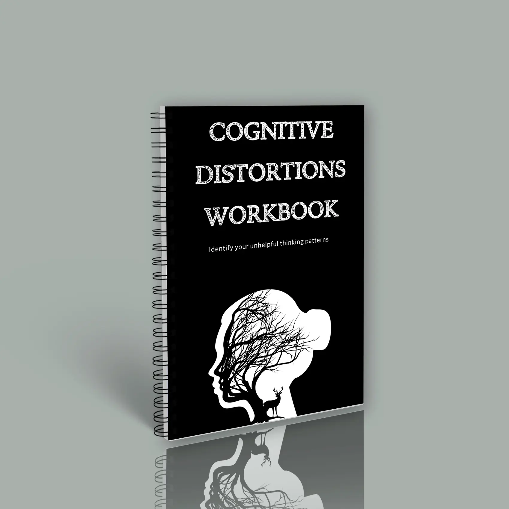 A5 Size Cognitive Distortion Workbook, Cognitive Biases, Dbt Cbt Bpd Mental Health Self-Help Tools, Adult Anxiety Management Skills Guide