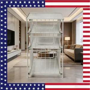 3 Tier Clear Plastic Drawer Organizer Stackable Storage Bins with Dividers for Bathroom Vanity Kitchen Pantry Home Decor Must Have