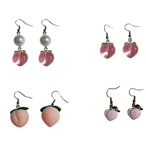 Peach Pedal Earrings
