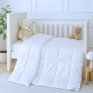 Toddler Duvet – 100% Viscose Derived from Bamboo Cover with Plush Fill – Soft, Breathable & Lightweight Child Duvet – 33x42 Inch