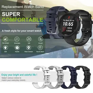18mm 20mm 22mm Watch Strap For Garmin Venu 4/3/2/2s Silicone Watchbands Strap For Garmin Vivoactive 6/5/4/3/Forerunner 245 Bands Smartwatch Strap Smart Watch Straps