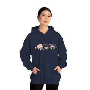 Mama Hoodie – "Just a Mama" Cute Bear Graphic Sweatshirt for all Mamas