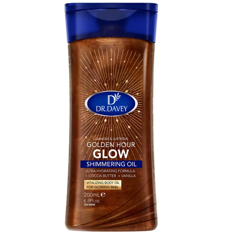 200ML DR.DAVEY SHIMMERING OIL Glow Oil Body essential oil, skin care oil, moisturizing and hydrating care, suitable for all seasons, portable for travel for Body, Face, Hand, Lip, Eye