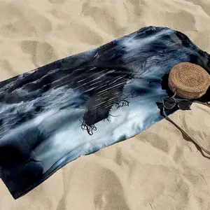 1 piece The dark stairway leading to the sky and the dark canopy. themed beach towel - Multi-functional Beach Towel, Upgraded Fiber Material, suitable for Home, Travel, Gift, Quick-dry and Absorbent, Machine Washable, Ideal Birthday Present