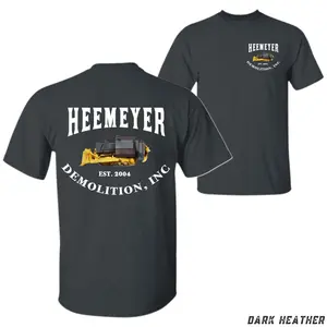 Killdozer Heemeyer Tee – Demolition Inc Bulldozer Graphic Shirt, Heavy Machinery Operator Men’s Top, Popular Construction Workwear