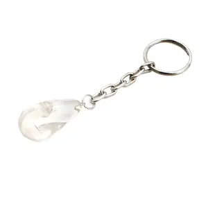 Clear Quartz Crystal Keychain - Tumbled