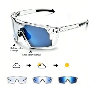 Photochromic Polarized Safety glasses,Sunglasses for Men & Women Oversized Vintage UV400 Y2K Aviator Eyewear Ideal for Fishing, Golf, Cycling, Driving
