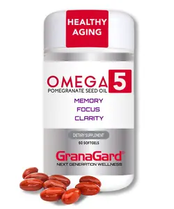 GranaGard Brain Supplements Nano Omega 5 for Brain, Memory, Focus, and Energy with Anti Aging attributes