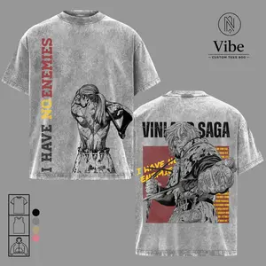 Thorfinn Karlsefni Vinland Saga Thorfinn Graphic Tee, I Have No Enemies Quote Shirt, Viking Warrior Anime Streetwear, Seinen Manga Aesthetic T-Shirt, Nordic Minimalist Unisex Tee