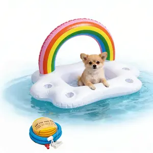 Summer Small Pet Swimming Surf Floats, Includes Air Pump Set, Inflatable Water Toy for Dogs and Cats, Single Piece Option Available