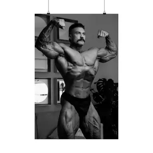 Chris Bumstead "Daddy CBUM" Thavage Mr. Olympia Champion CBUM Posing Premium Poster 16