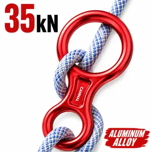 Figure 8 Descender 35kN, Aluminum Alloy Belay & Rappelling Device for Rock Climbing, Rescue Operations, Rope Access, Mountaineering, Caving Gear climb
