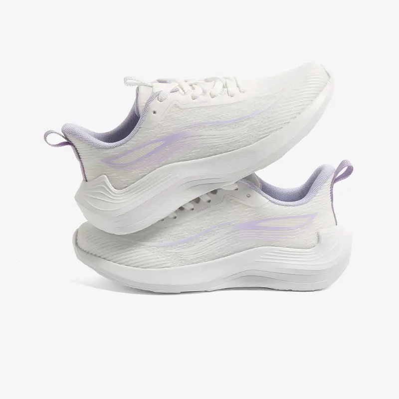 HUANQIU Women's Running Trainer Footwear - Lightweight Breathable Flyknit Mesh, Comfort Cushion, Non-Slip Shock-Absorbing, Stylish Walking Gym Tennis Shoes