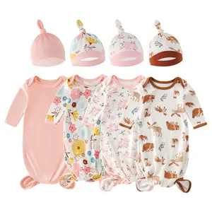 Two sets of newborn swaddles (0-3m), baby kick-proof blankets, anti-startle sleeping bags, children's onesies, pajamas, suitable for both boys and girls, newborn gifts.