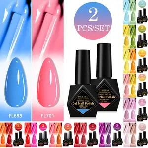 2PCS 10ml Viral Gel Nail Polish Set, High Pigment Soak Off UV LED Gel Nail Varnish, Long Lasting High Gloss Nail Gel for DIY Manicure, 2026 Spring Summer Trendy Nail Art, Nail Art Supply for Home & Salon Manicure, Multiple Color Options