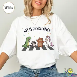 Joy is Resistance Portland Frog Inflatable Costume Protestors Anti Fascism, Liberal Peaceful Protest shirt