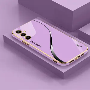 Suitable for [Galaxy A14 5g] Simple silk creative business high-end anti-drop electroplating silicone mobile phone case affordable anti-drop-888