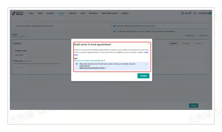 Your driver can have up to 5 booking slots for one IBR if multiple ...
