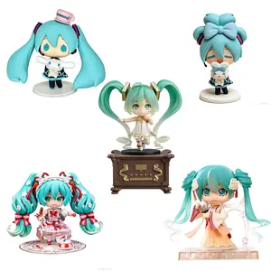 Hatsune Miku Anniversary Anime Figure PVC Material Desk Decor Room Decor Office Decor Gifts Collectible Display For Anime Fans Collectors Kids Adults Strawberry Theme Cute Anime Figures