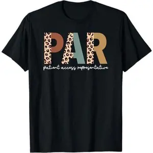 Patient Access Representative PAR Leopard Print T-Shirt