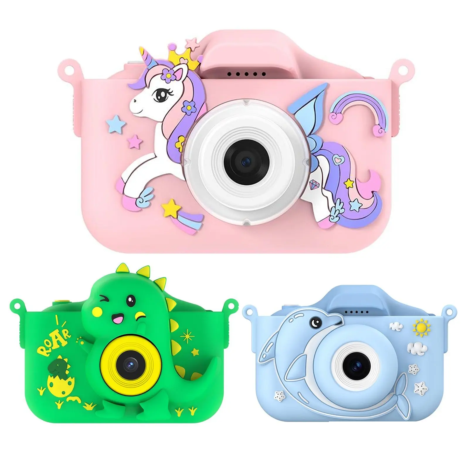 Contixo Kids Digital Camera - 1080p HD, Dual Lens, Selfie Function, Built-in Games, 32GB Micro SD Card, Portable, Rechargeable Micro Charging Cable, Colorful Color Screen