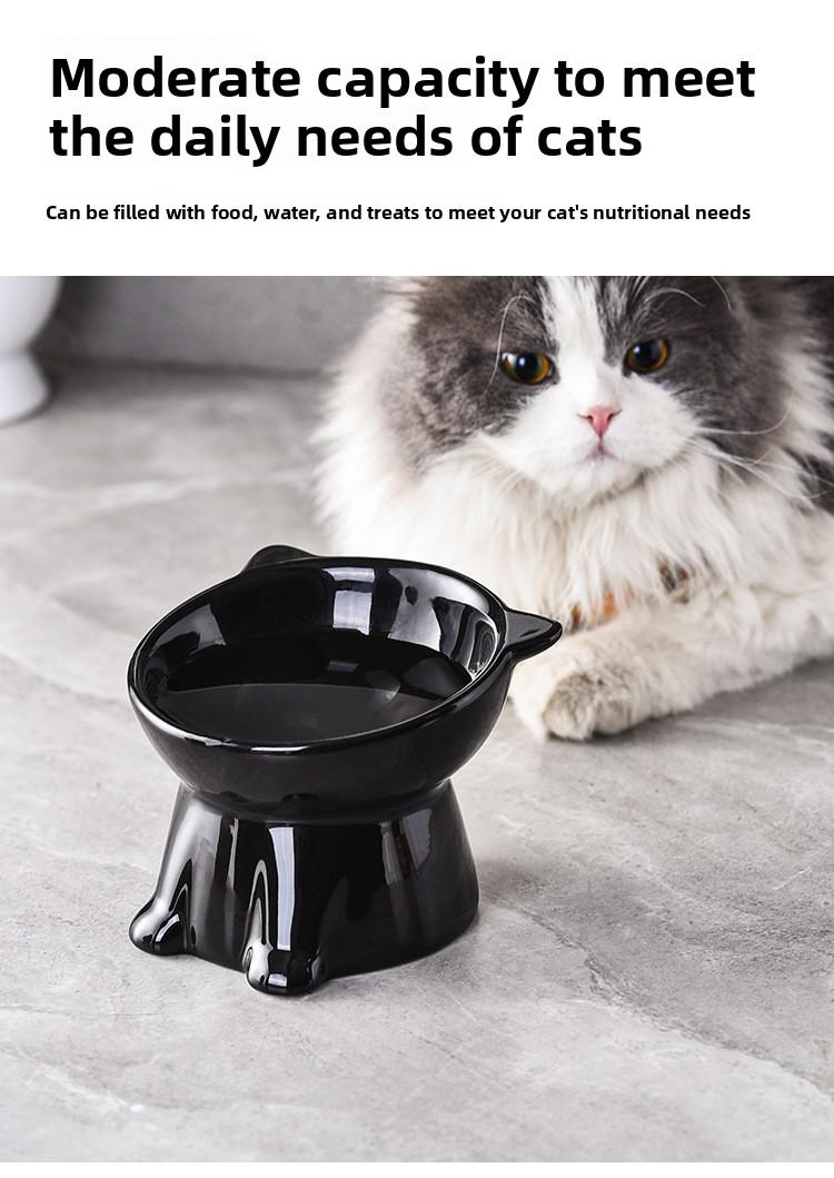 Anti-tip water bowl for cats, large capacity fabric bowl, specially designed for kittens and small cats